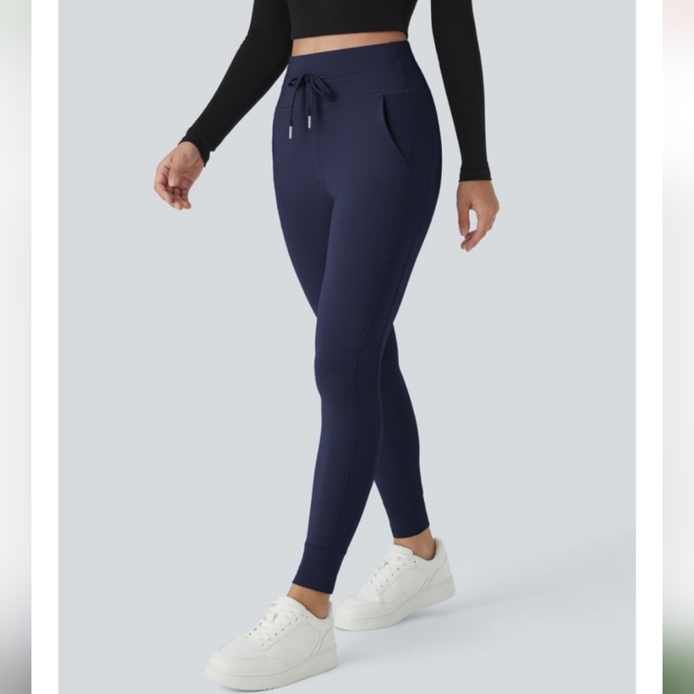 Halara SoftlyZero High Waisted Drawstring Pocket … - image 3